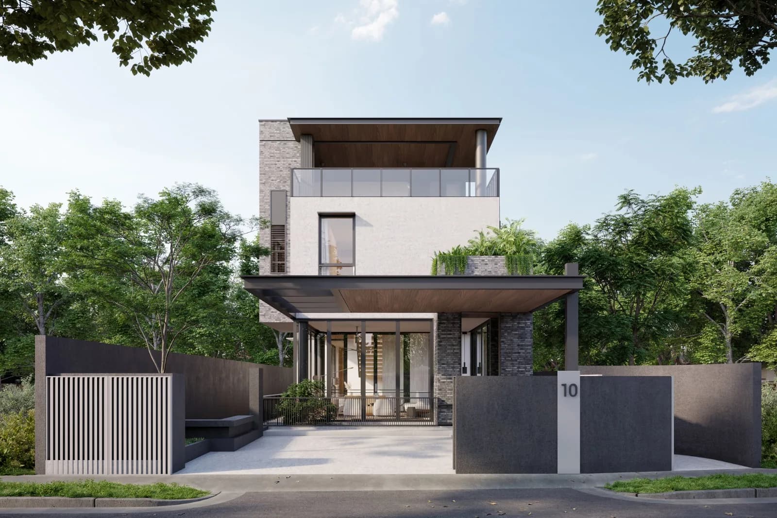 Raglan Grove detached house facade